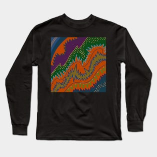 Abstract Mountains Long Sleeve T-Shirt